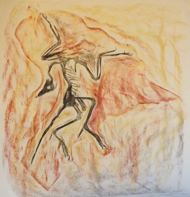 Archeopteryx, 45x45 cm